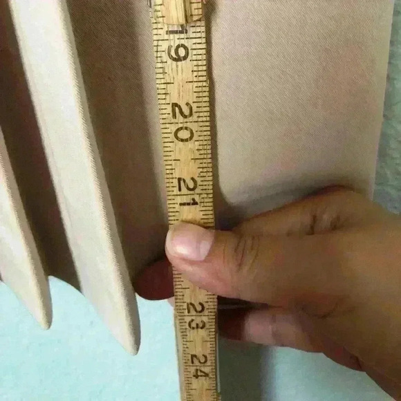 Vtg Apostrophe Beige Creme Pleated skirt Women size 4 - Picture 4 of 8